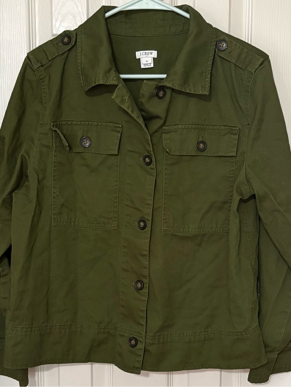 J. Crew Olive Green Utility Jacket sz M
